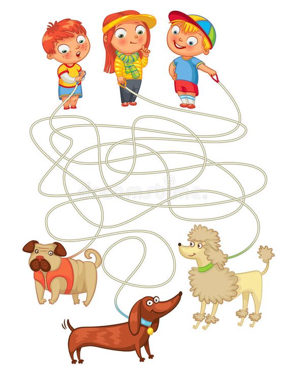 bài tập phát triển tư duy cho bé, quà tặng trạng nghé, nối vật phù hợp